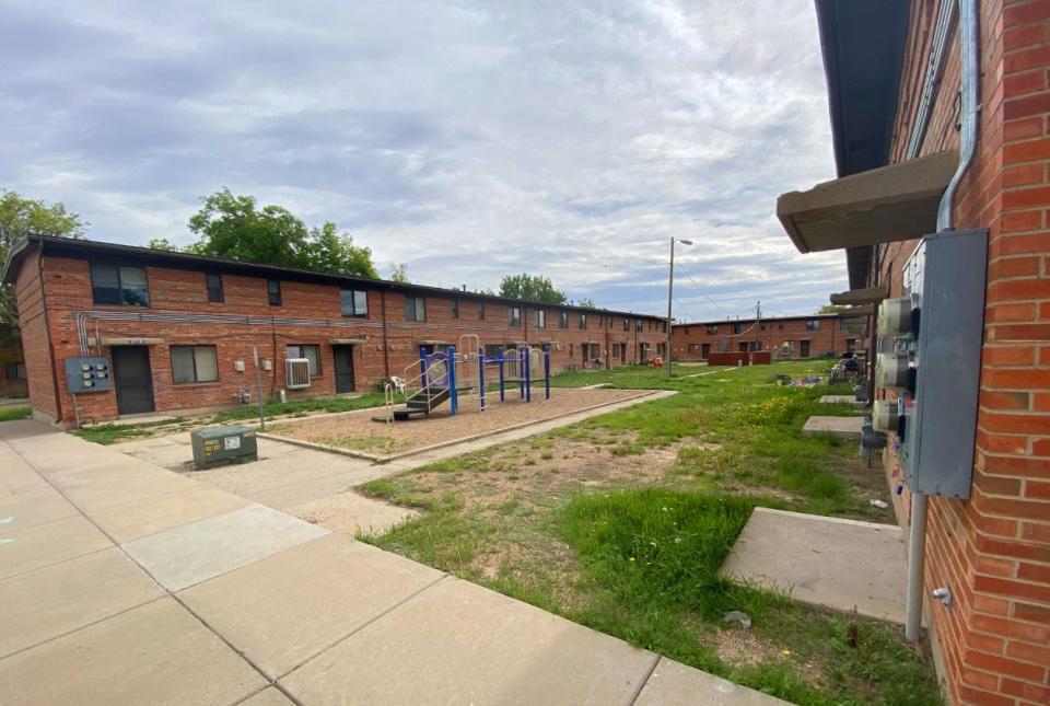 The Housing Authority for the City of Pueblo Sangre de Cristo apartments at 2619 Crawford St. were built in the 1950s. These old structures will be demolished by the end of the month.