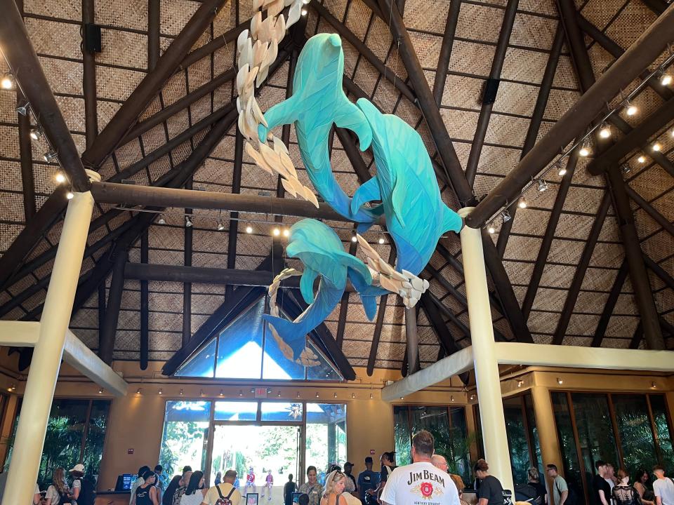 entrance to discovery cove marine life park in orlando florida