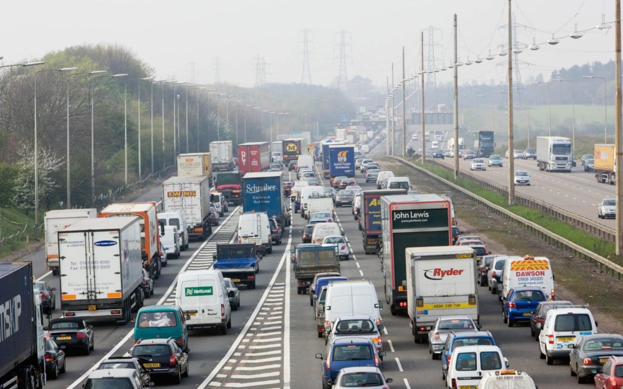 Half of UK drivers are expected to head out on main roads today - Getty Images Europe