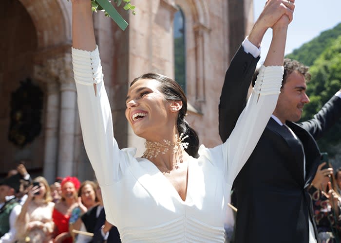 Juancho García-Obregón y Cristina Gutiérrez tras darse el sí, quiero