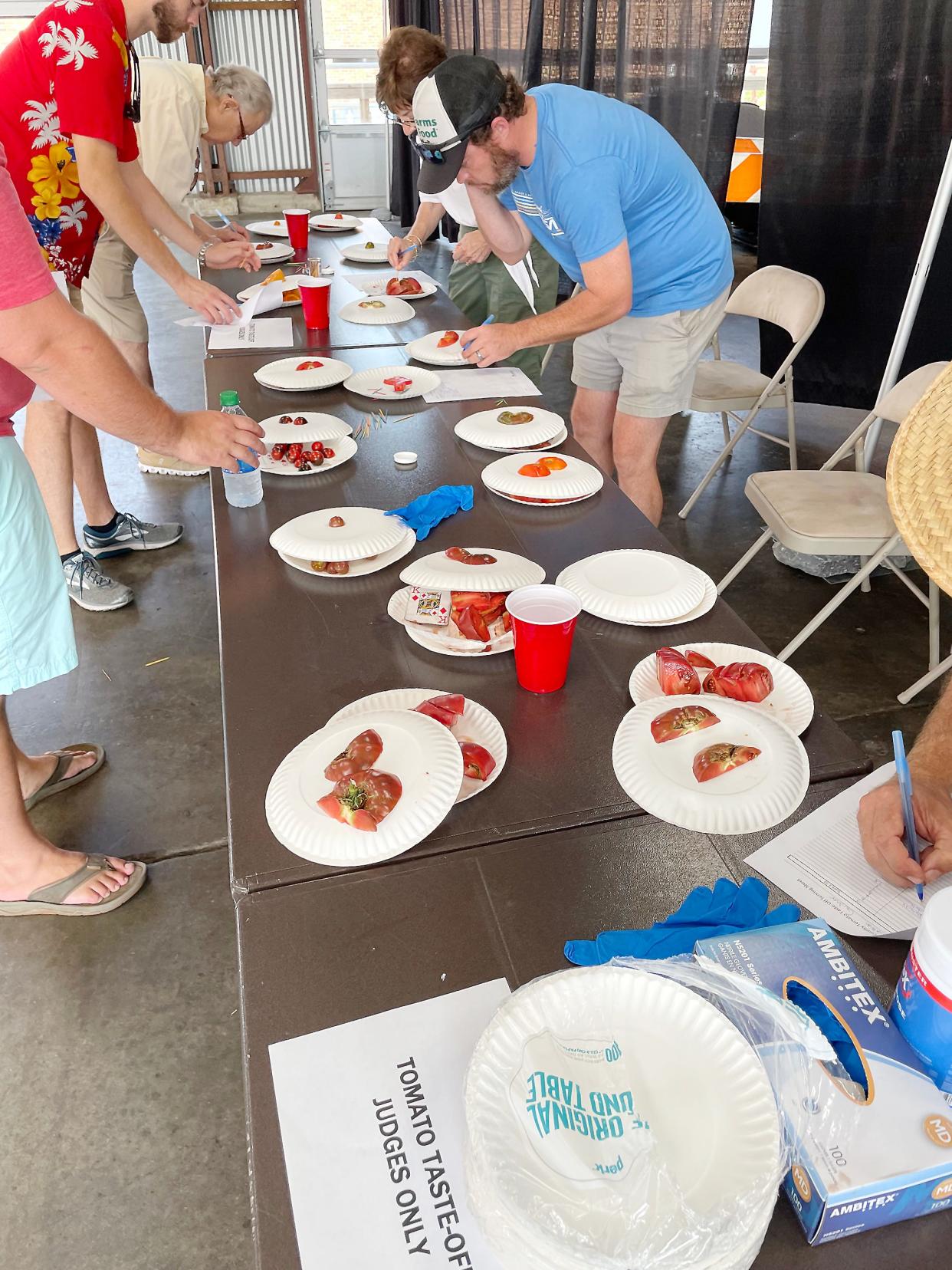 A scene from the inaugural Etowah County Tomato Taste-Off; this year's event is set for July 9.
