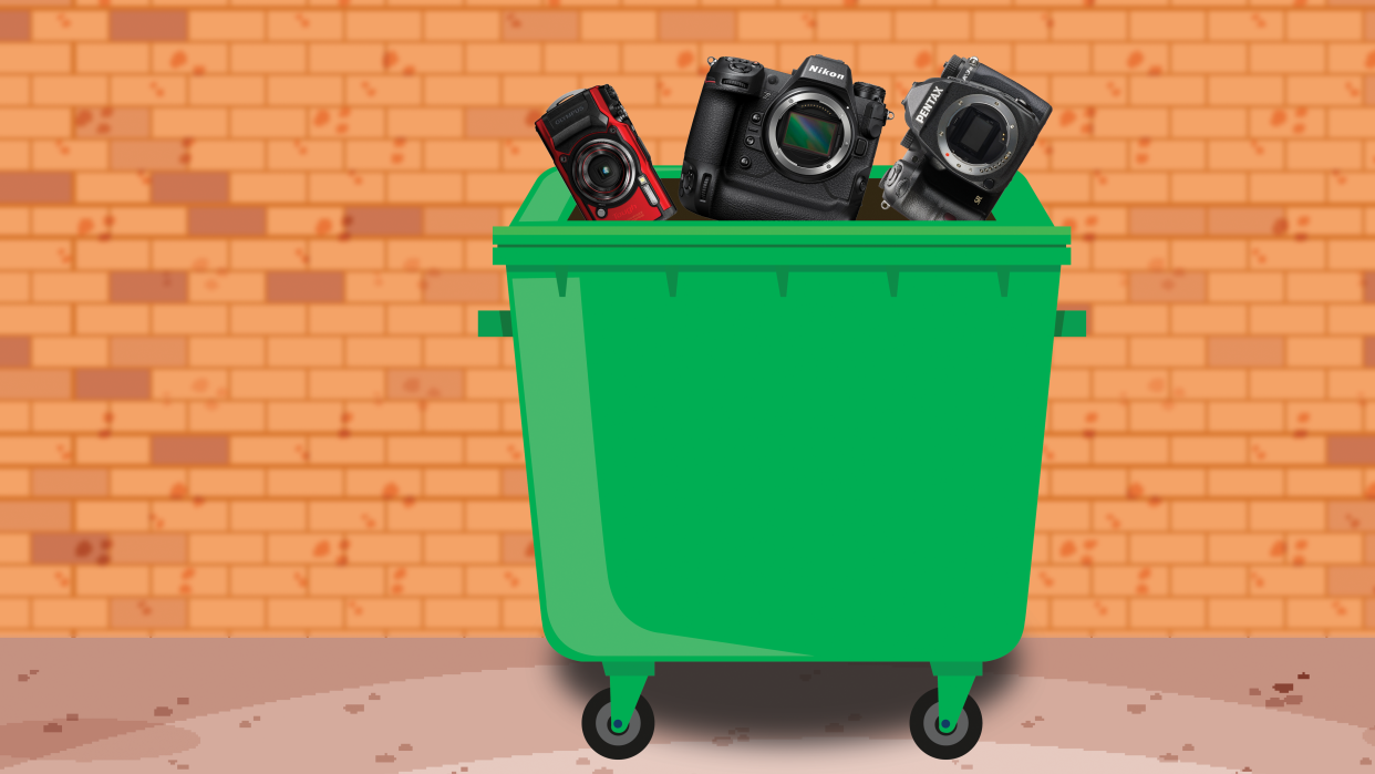  cameras in a bin 