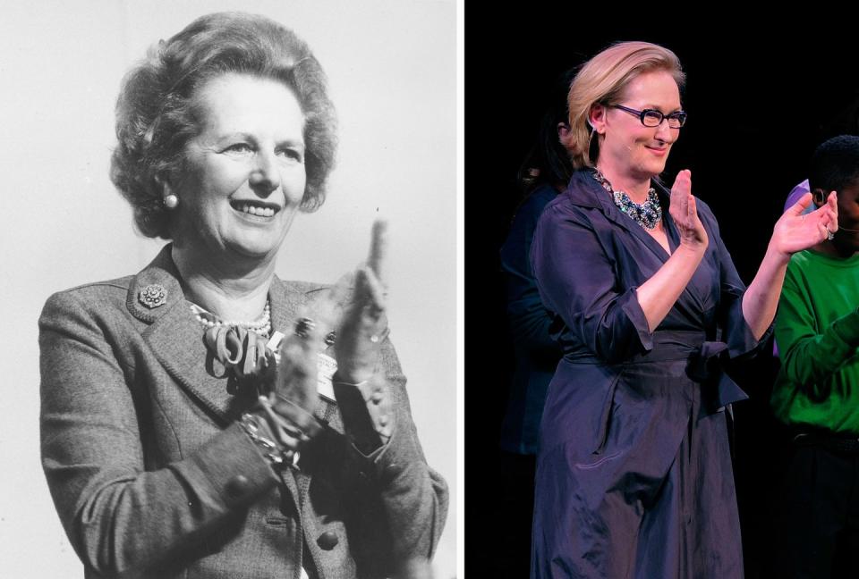 Margaret Thatcher and Meryl Streep