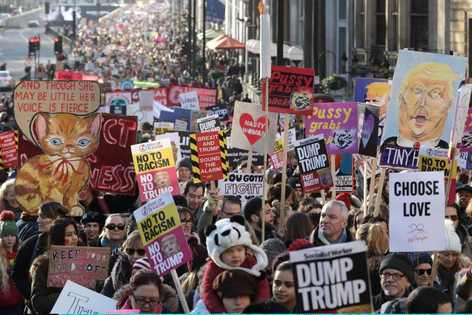 Women's march: The protest in London (Getty Images)