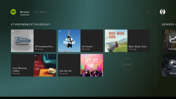 Spotify on PlayStation Music