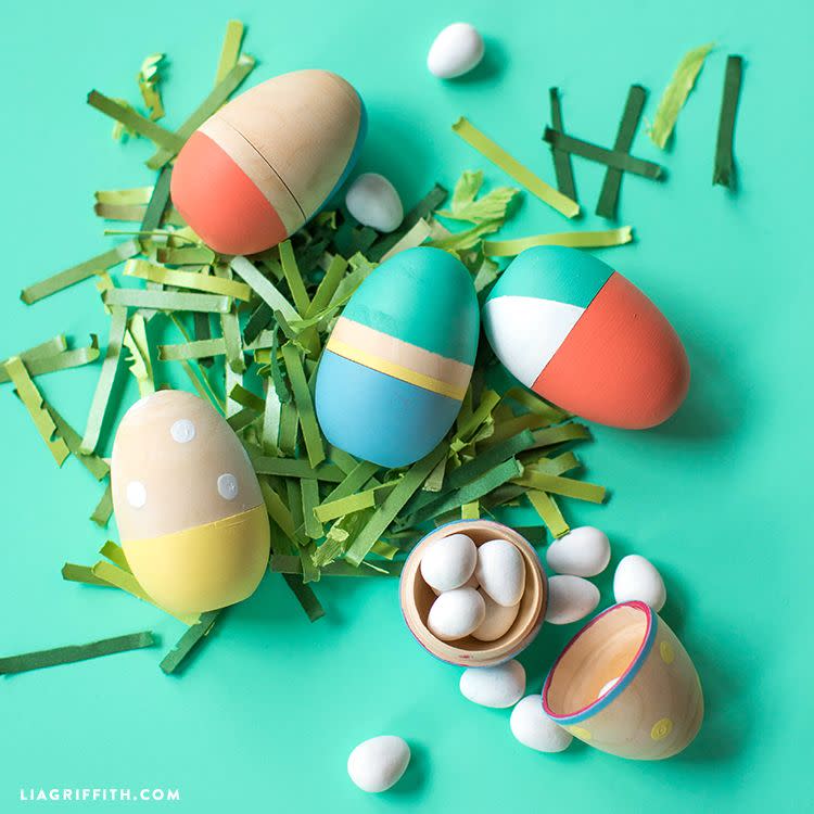 Painted Wooden Easter Eggs