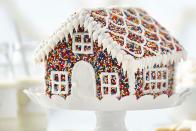 <p>If your frosting skills are sub-par at best, throw on colorful sprinkles to dress up this classic house. Don't worry, your frosting skills can be our little secret. </p><p><em><a href="http://www.wilton.com/sprinkles-of-fun-gingerbread-house/WLPROJ-8498.html" rel="nofollow noopener" target="_blank" data-ylk="slk:See more at Wilton »;elm:context_link;itc:0;sec:content-canvas" class="link ">See more at Wilton »</a></em></p>