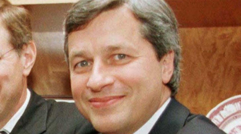 Jamie Dimon in 1997, when Travelers announced its merger with Salomon Brothers