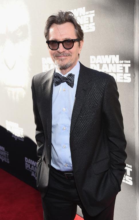 Actor Gary Oldman arrives at the premiere of "Dawn Of The Planet Of The Apes" at Palace Of Fine Arts Theater in San Francisco on June 26, 2014