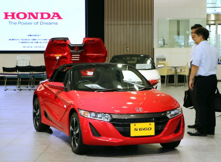 Honda's bottom-line profit came to 186 billion yen ($1.5 billion) for the three months, up from 155.6 billion yen a year earlier, while sales jumped 15.5% to 3.7 trillion yen