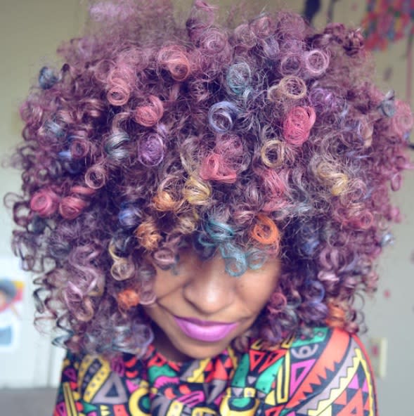 This Instagram star dyes her natural hair with unicorn colors — and here’s how you can, too