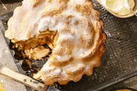 Is there anything more comforting than a slice of traditional apple pie dolloped with thick rich cream? We think not.<br><br><a rel="nofollow" href="https://au.lifestyle.yahoo.com/better-homes-gardens/recipes/r/17723759/apple-pie-recipe/" data-ylk="slk:Classic apple pie recipe;elm:context_link;itc:0;sec:content-canvas" class="link ">Classic apple pie recipe</a>.