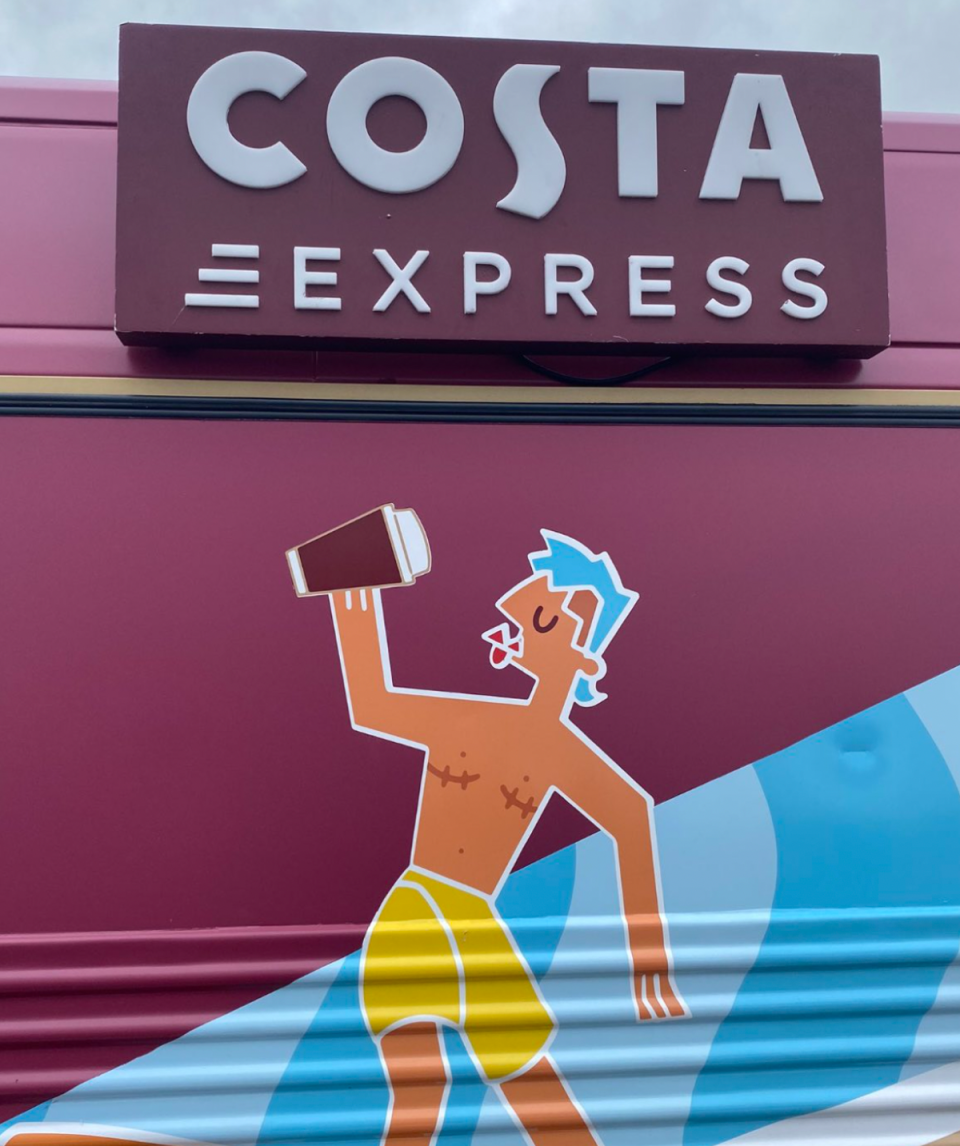 The report cited Costa Coffee’s depiction of a transgender person drinking coffee as ‘politicisation’ of business (X/@JamesEsses)