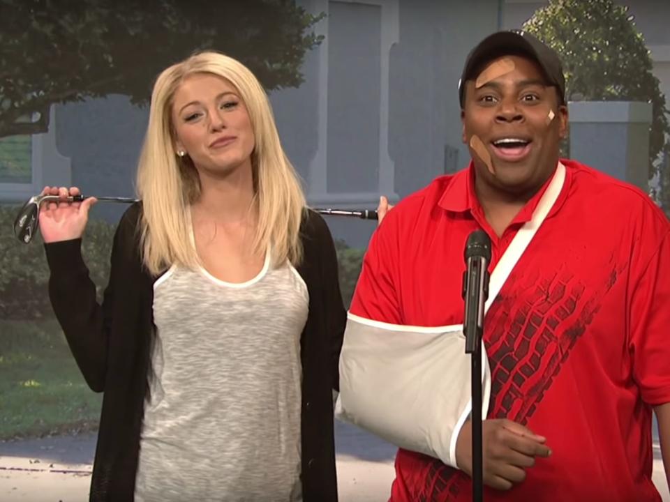 tiger woods blake lively snl