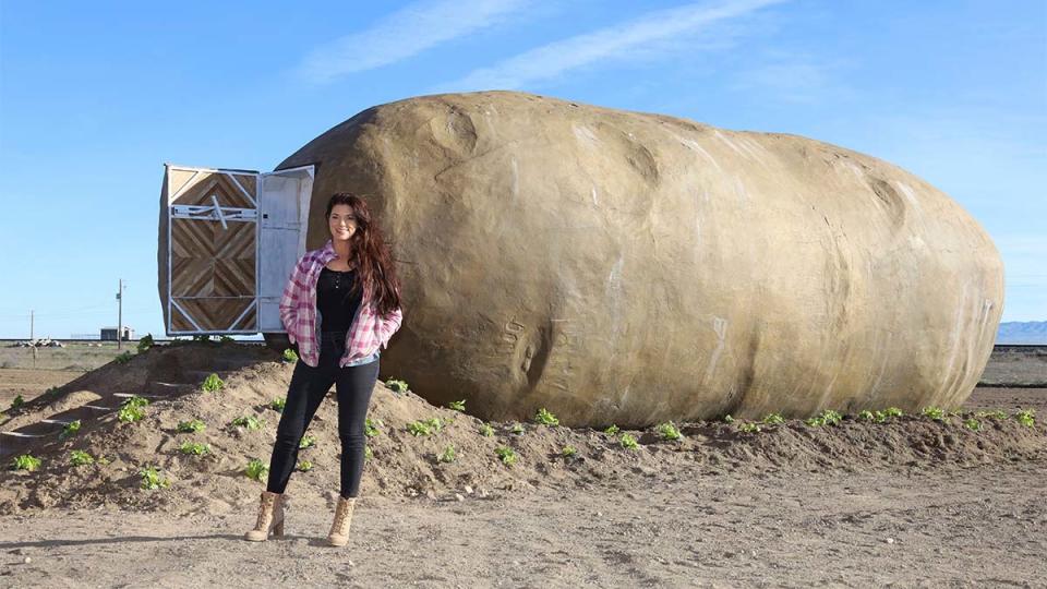 The exterior of The Big Idaho Potato Hotel