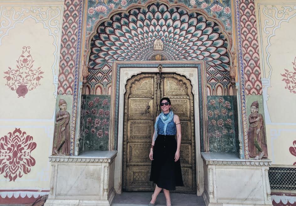 The author in Jaipur, India, working on a guidebook assignment. (Photo: Kristin Amico)