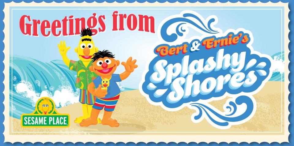 Bert and Earnie's Splashy Shores is a new themed attraction at Sesame Place. Sesame Place opens for the 2023 season on Friday, February 17.