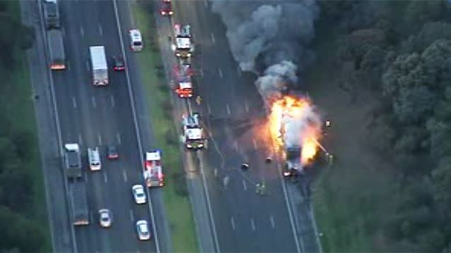Drivers are warned to avoid the area. Photo: 7News