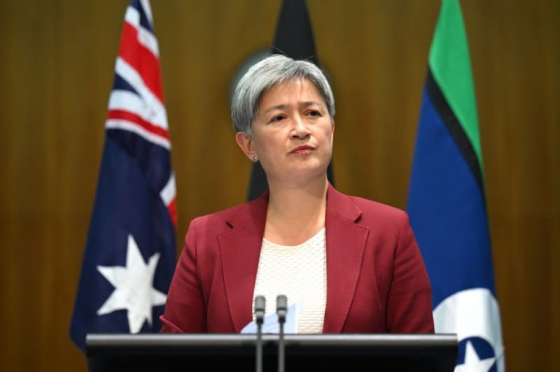 Australian Foreign Minister Penny Wong on Saturday demanded "full accountability" from Israel over the airstrike that killed seven humanitarian aid workers this week. File Photo by Lukas Coch/EPA-EFE