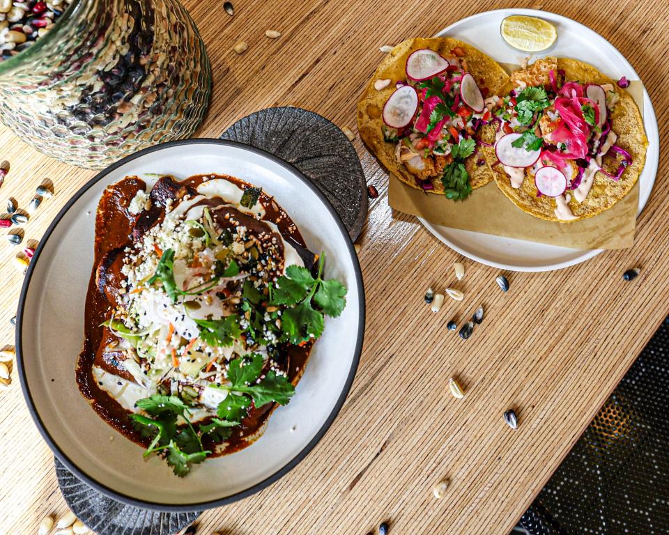 Bar Nico's mantra is "Sin Maiz, No Hay Pais" meaning "without corn there is no country." The tortillas use heirloom organic Mexican corn varieties that are hand ground in house daily and cooked to order in a completely gluten-free kitchen.