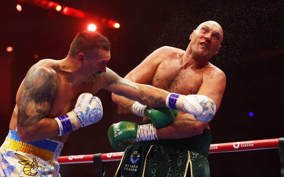Usyk nearly sent Fury down to the canvas and it may well have been the incident that swung the fight in his favour