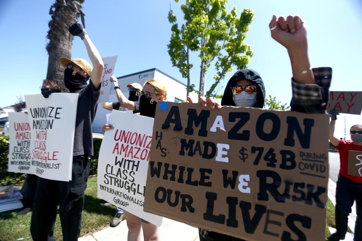 Amazon protest covid