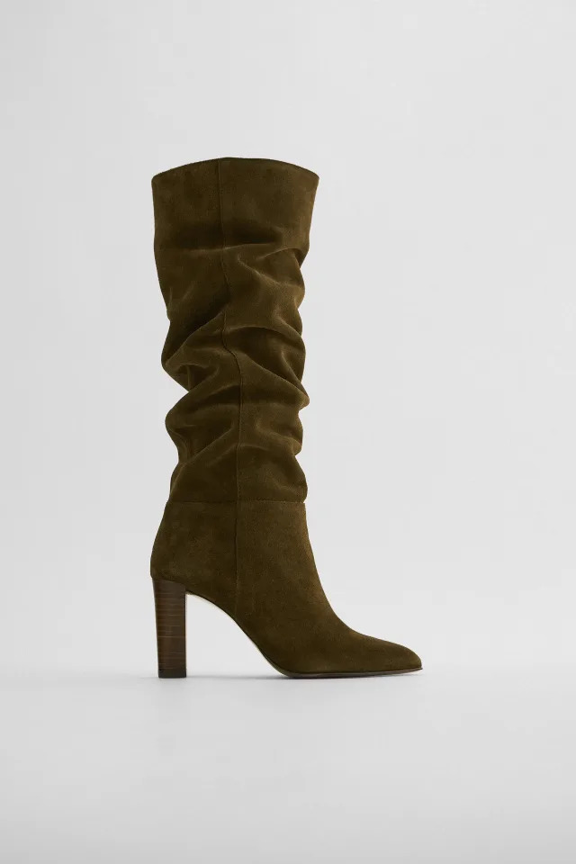 ASOS DESIGN Rookie Leather Cut Out Boots, $23, Asos