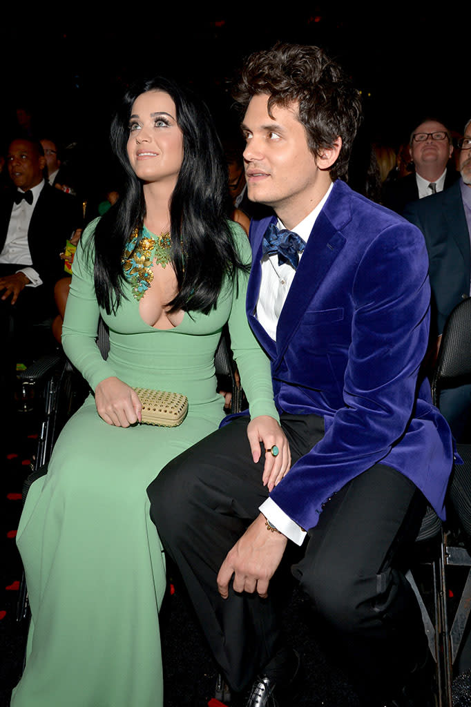 The 55th Annual GRAMMY Awards - Backstage And Audience: Katy Perry and John Mayer