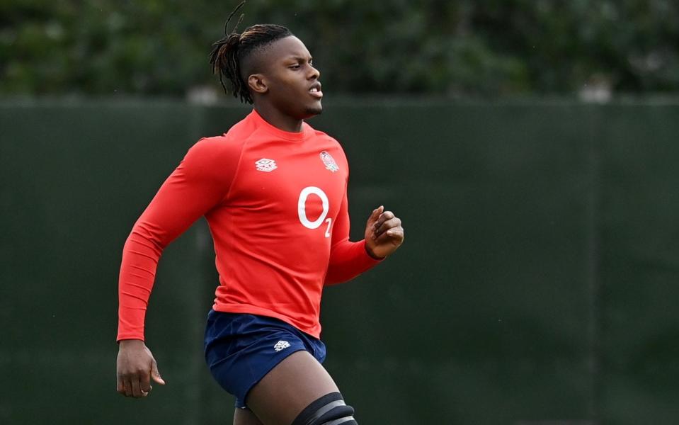 England's Maro Itoje during training - POOL/Pool via REUTERS