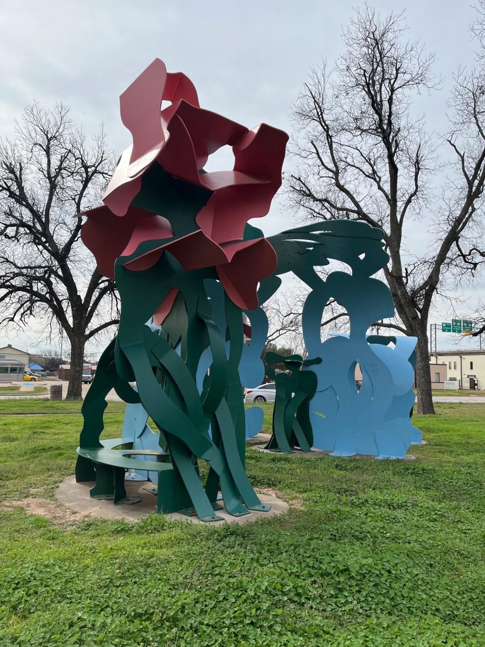 The crape myrtle sculpture in Harold Jones Park sparked a huge controversity during Wichita Falls centennial.