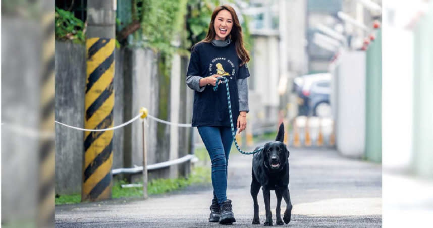 樂當親善大使，張齡予為導盲犬再開金嗓。（圖／張祐銘攝）