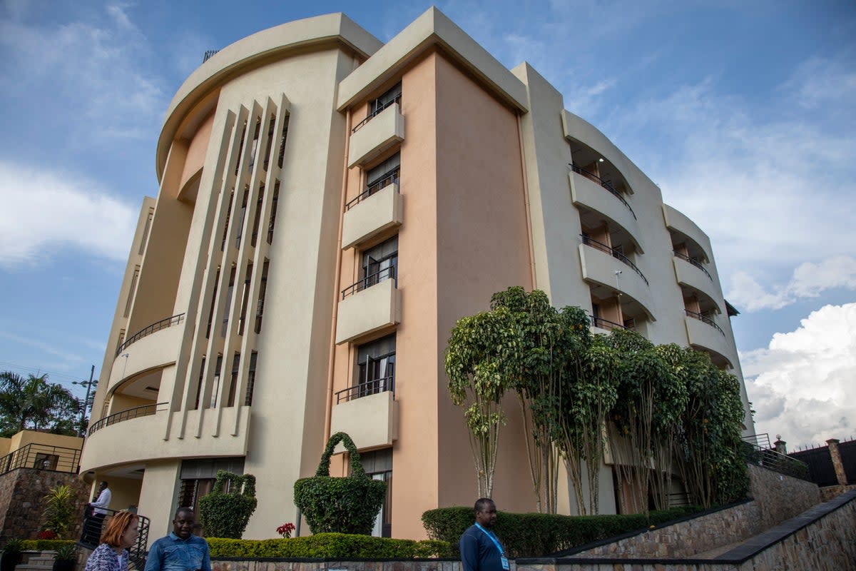 File photo: The exterior of the Hope Hostel, which is one of the locations expected to house some of the asylum-seekers sent to Rwanda (Copyright 2022 The Associated Press. All rights reserved.)