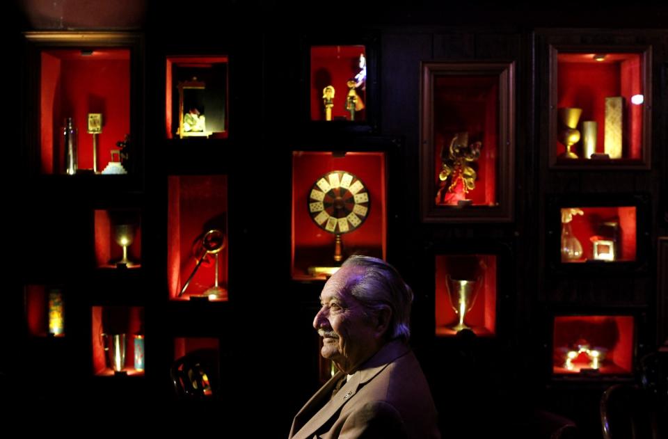 Milt Larsen, co-founder of the Magic Castle in Hollywood, photographed in 2012.