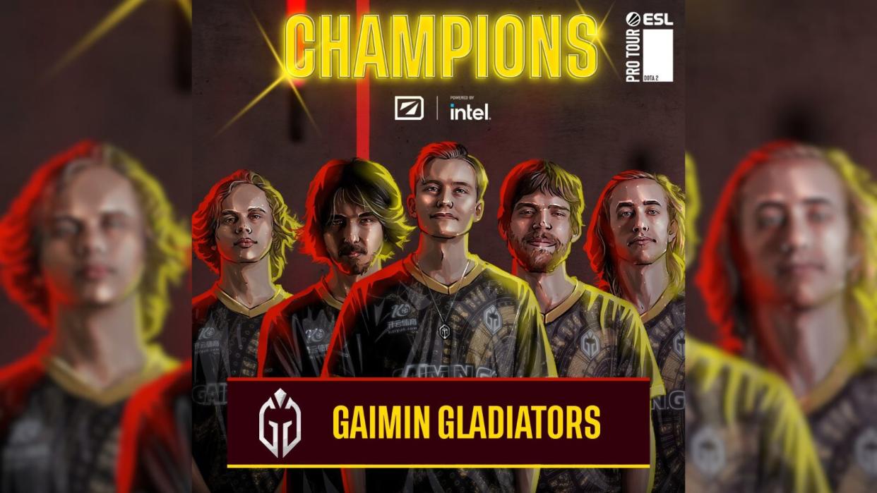 Western European Dota 2 juggernauts Gaimin Gladiators claimed their fourth-straight tournament this year at DreamLeague Season 20 by defeating BetBoom Team 3-2 in grand finals. (Photo: ESL)