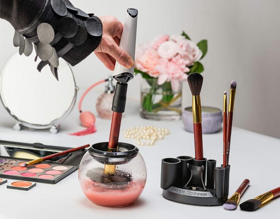 Find this electric spinning makeup brush cleaning tool for <a href="https://amzn.to/36tyelY" target="_blank" rel="noopener noreferrer">$50 on Amazon</a>.