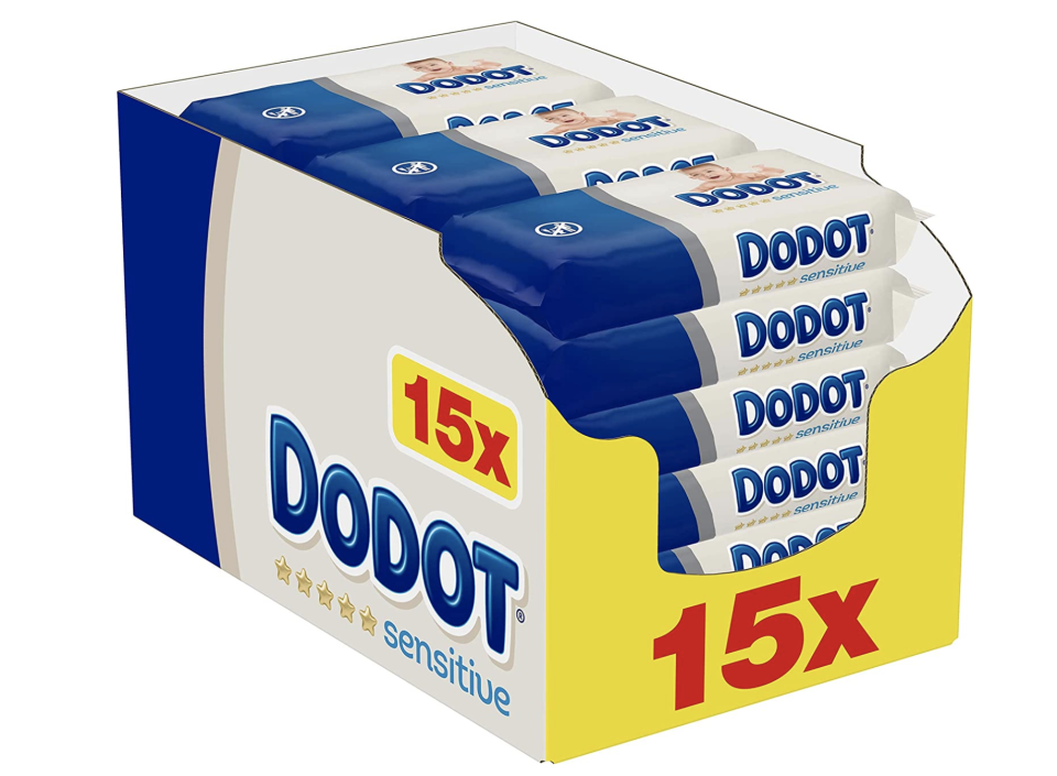 Dodot Sensitive Toallitas para Bebé 15 Paquetes