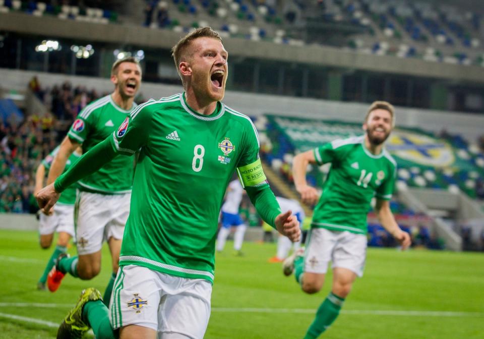 Northern Ireland enjoyed critical wins home and away against Greece on their way to Euro 2016 (Liam McBurney/PA) (PA Archive)