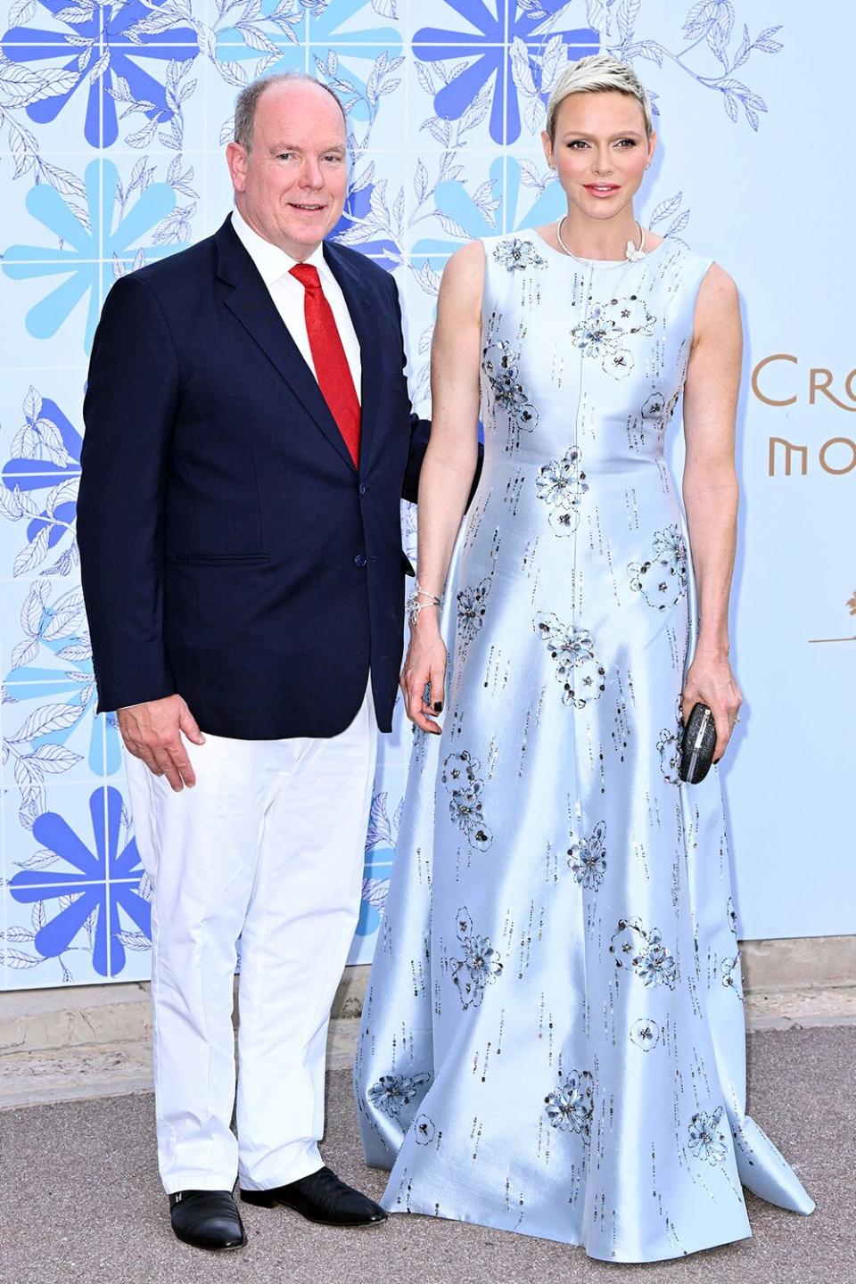Prince Albert II of Monaco and Princess Charlene of Monaco attend the 73rd Monaco Red Cross Ball Gala on July 18, 2022 in Monte-Carlo, Monaco.