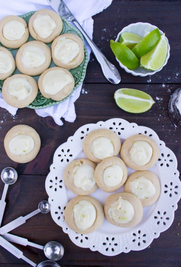 Key Lime Thumbprint Cookies