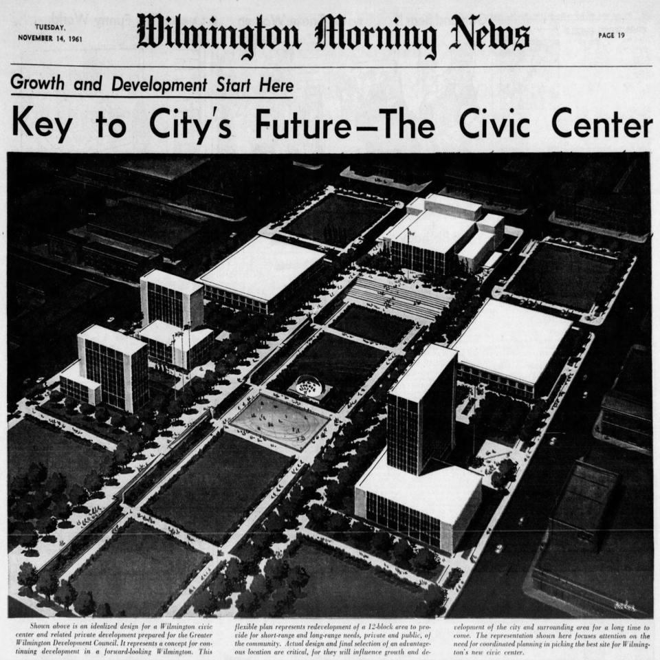 Front page of the morning newspaper on Nov. 14, 1961.