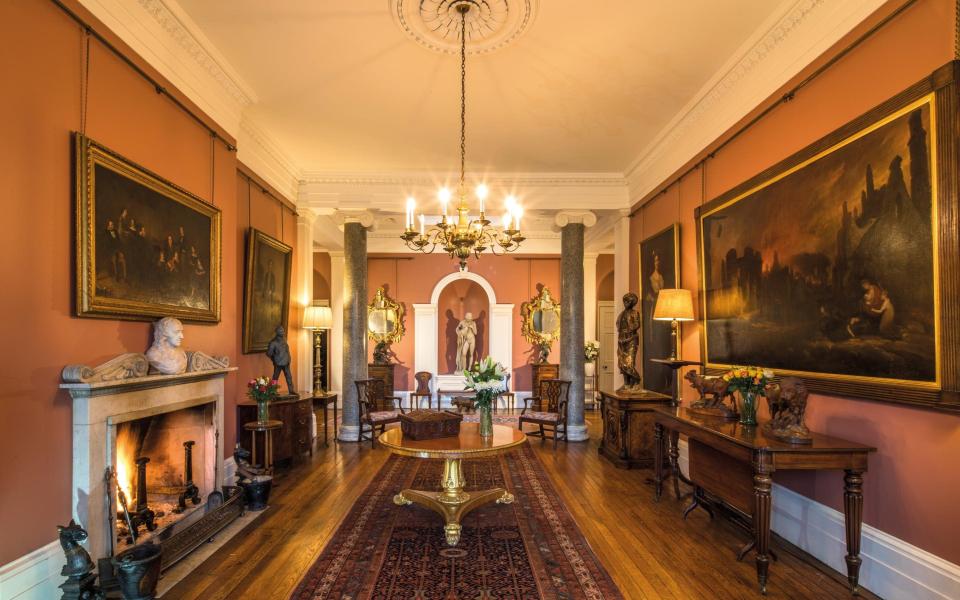 The entrance hall at Wormington Grange