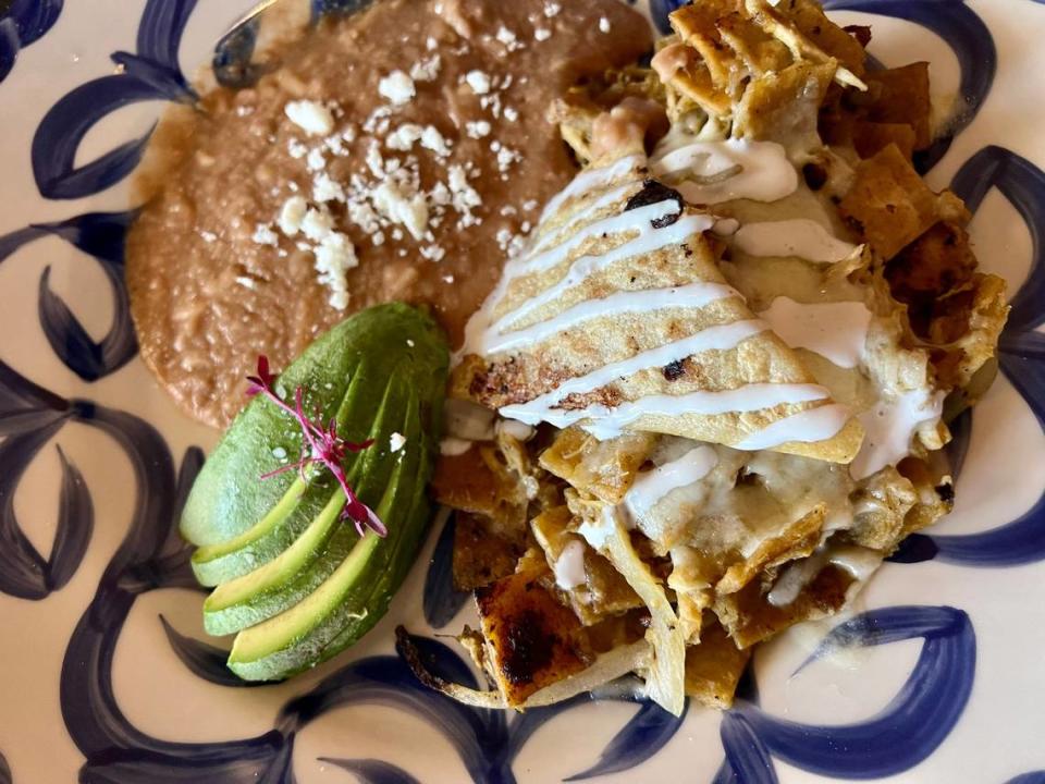 Chilaquiles verdes at Don Artemio.