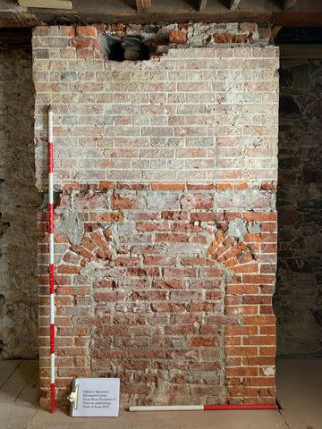 <p>Jersey Heritage</p> First floor fireplace in Elizabeth Castle, where the "mysterious" James Bond note was discovered.