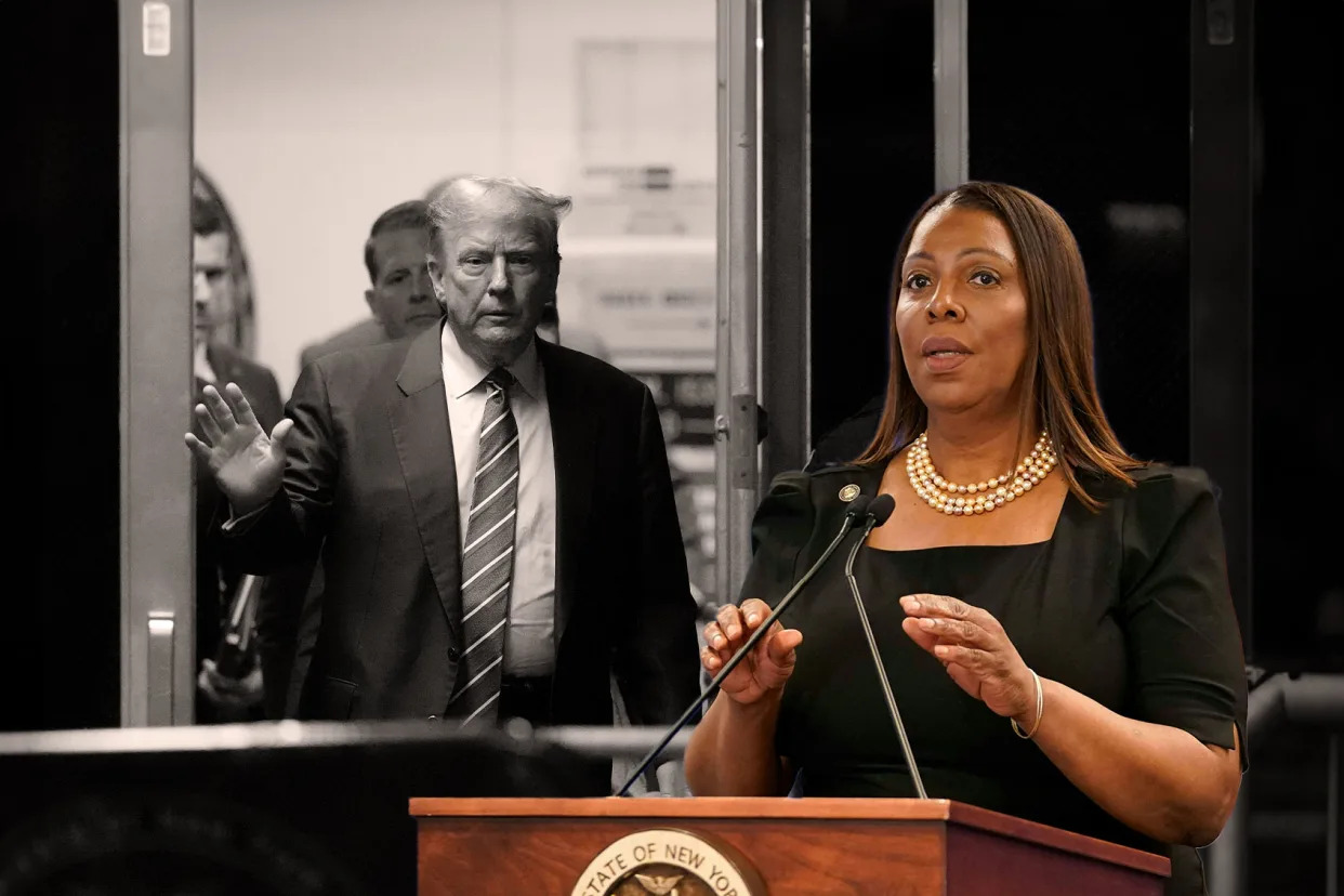 Letitia James and Donald Trump Photo illustration by Salon/Getty Images