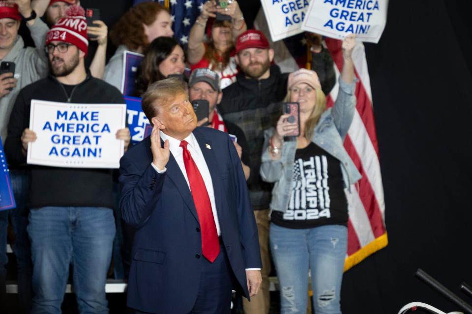 Donald Trump in New Hampshire on Saturday