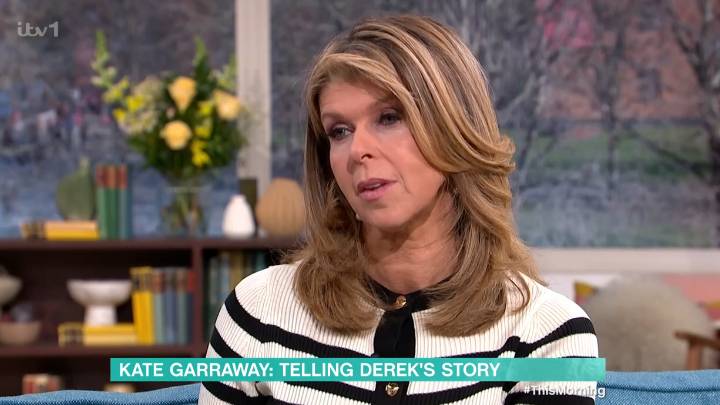 Kate Garraway has two children with her late husband. (ITV screengrab)