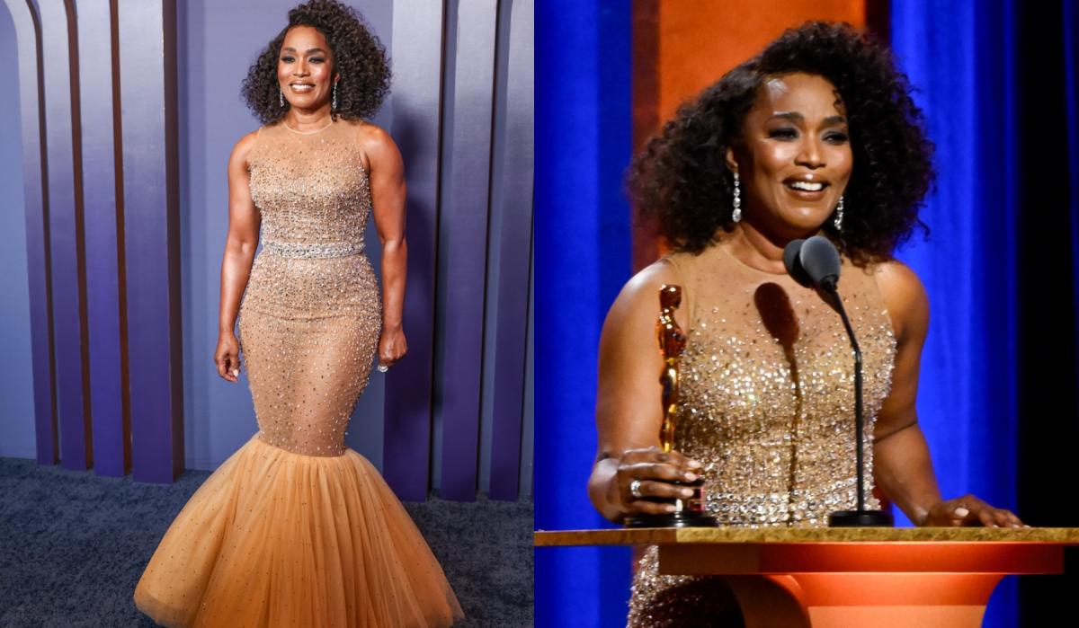 Angela Bassett Revives the Red Carpet Mermaid Dress Trend for Honorary