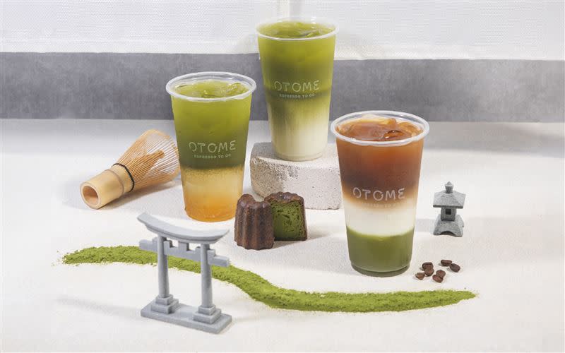 OTOME café推出【茶咖之宇治 MATCHA FUSION】為主題。（圖／品牌業者提供）