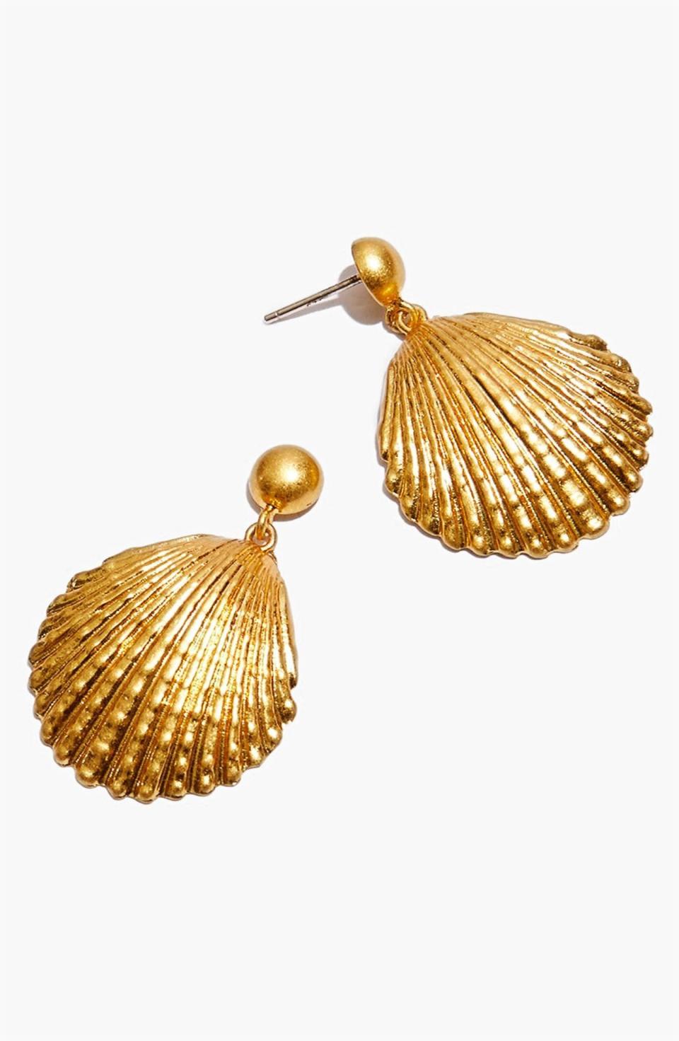 1) Shell Drop Earrings