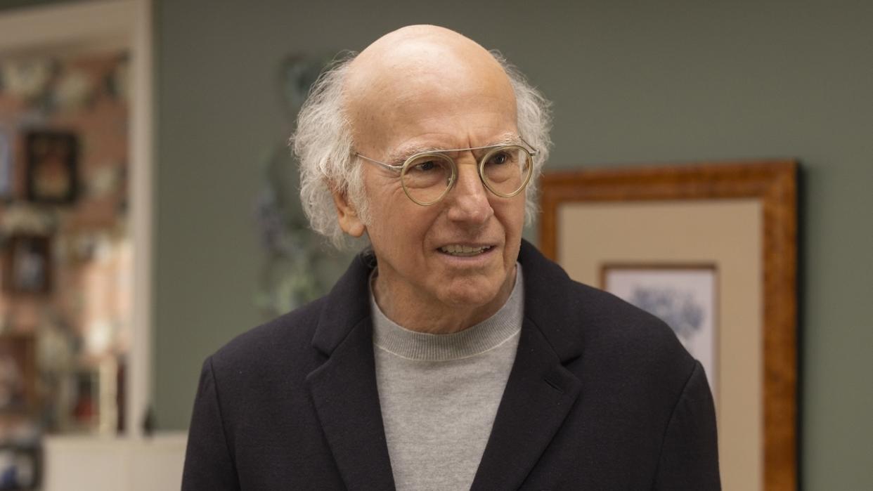  Larry David grimacing on Curb your Enthusiasm. 